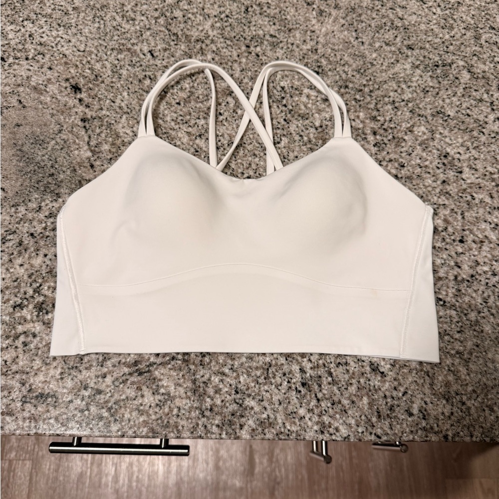 Lululemon Like A Cloud Longline Bra Light Support B/C Cup White - Picture 7 of 10